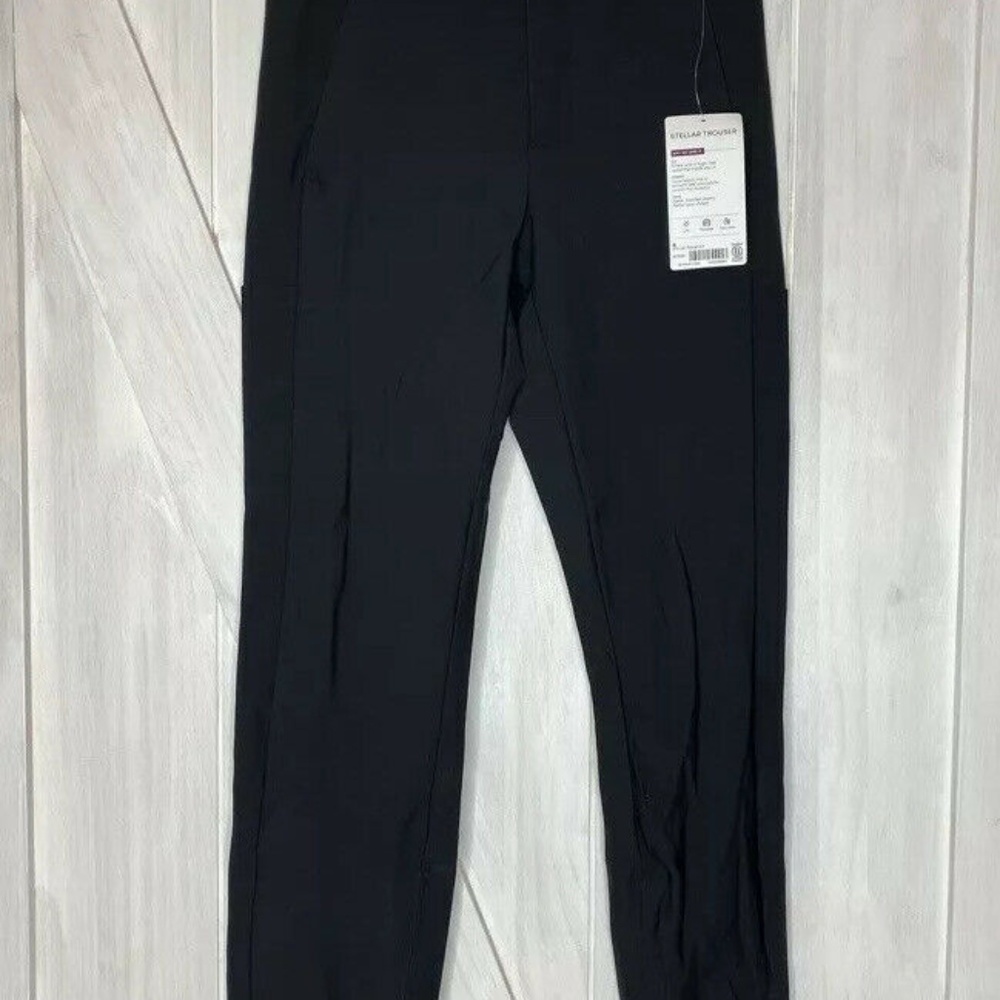 NWT- Athleta Stellar Trouser Pant Black Size 8, 6T - Picture 5 of 6